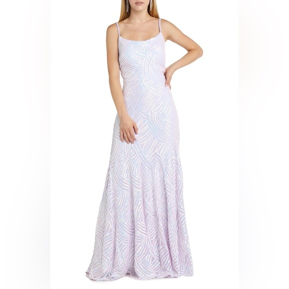 Size 7 Prom Dress, sparkle lavender, Nordstrom - Picture 1 of 10